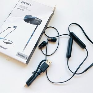 Sony Wi-c310 Black Earphones Inalámbricos De Botón in-Ear Bluetooth